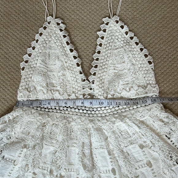 Alexis White Crochet Mini Dress - Picture 2 of 10